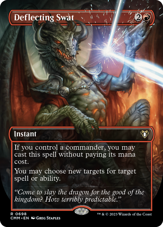 Deflecting Swat (CMM-698) - [Commander Masters] (Borderless)