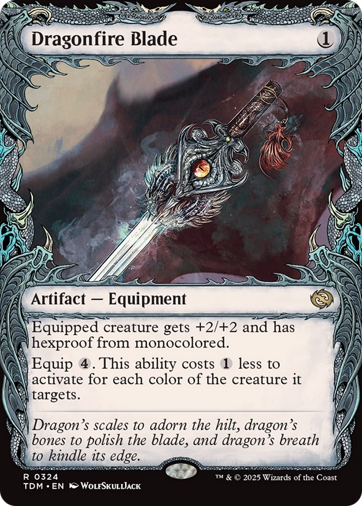Dragonfire Blade (Showcase) (TDM-324) - [Tarkir: Dragonstorm]: (Showcase)