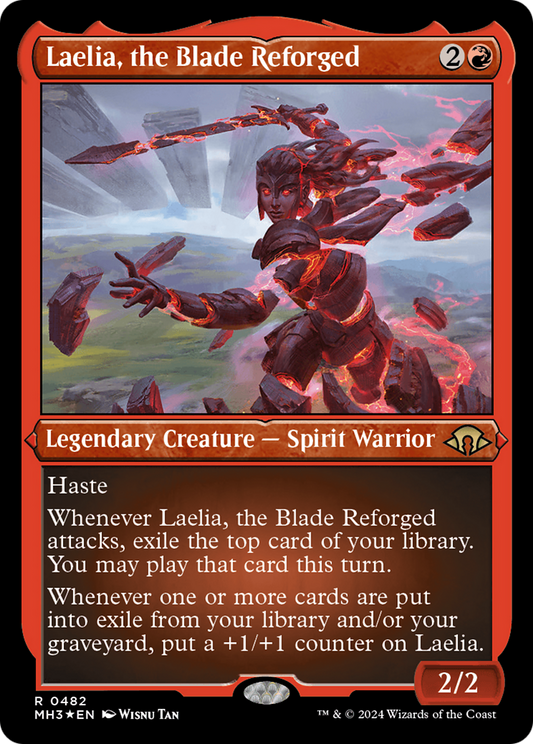 Laelia, la lame reforgée (MH3-482) - [Modern Horizons 3] Feuille gravée 