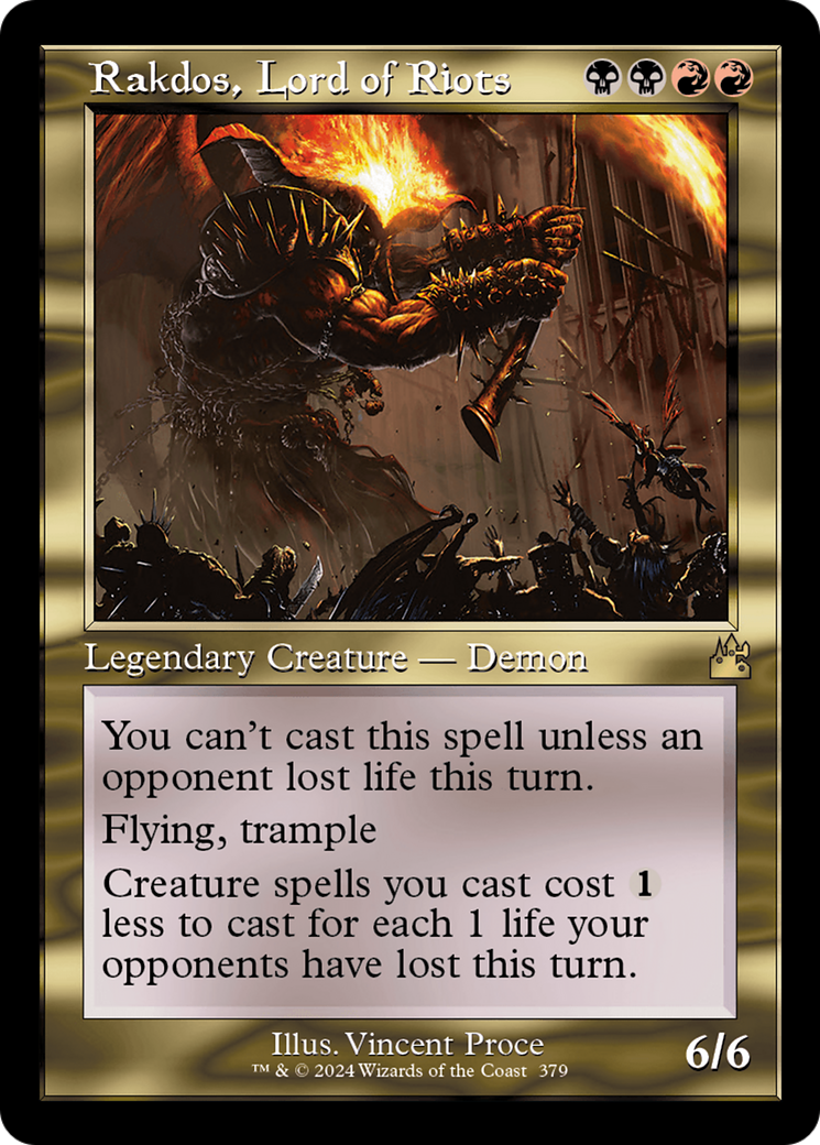 Rakdos, Lord of Riots (RVR-379) - [Ravnica Remastered]