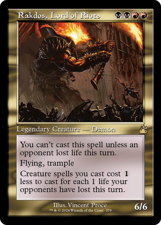 Rakdos, Lord of Riots (RVR-379) - [Ravnica Remastered]