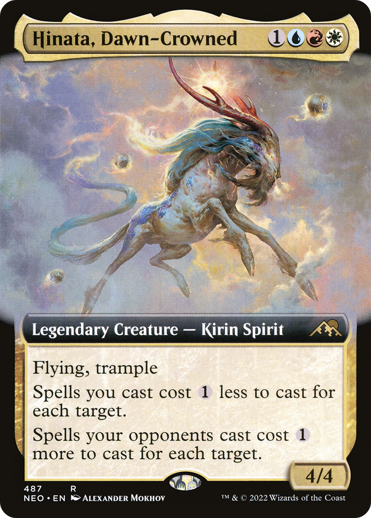Hinata, Dawn-Crowned (NEO-487) - [Kamigawa: Neon Dynasty]: (Extended Art)