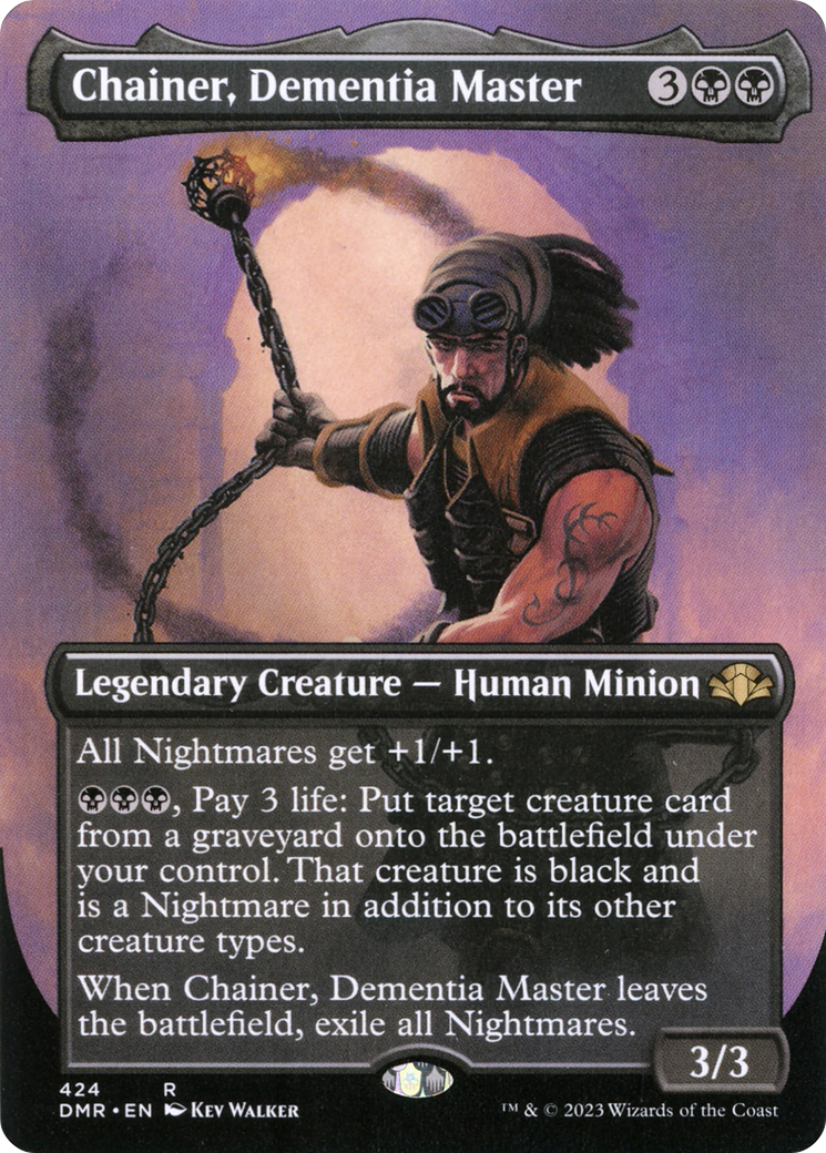 Chainer, Dementia Master (DMR-424) - [Dominaria Remastered] (Borderless) Foil