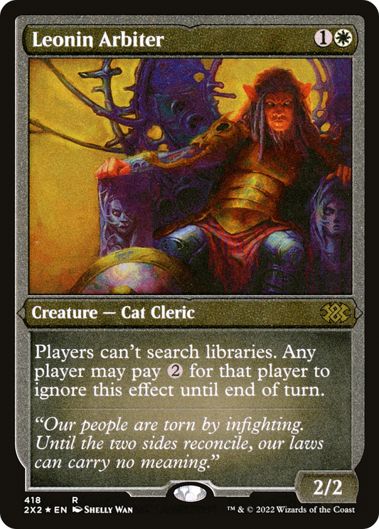 Leonin Arbiter (2X2-418) - [Double Masters 2022] Foil