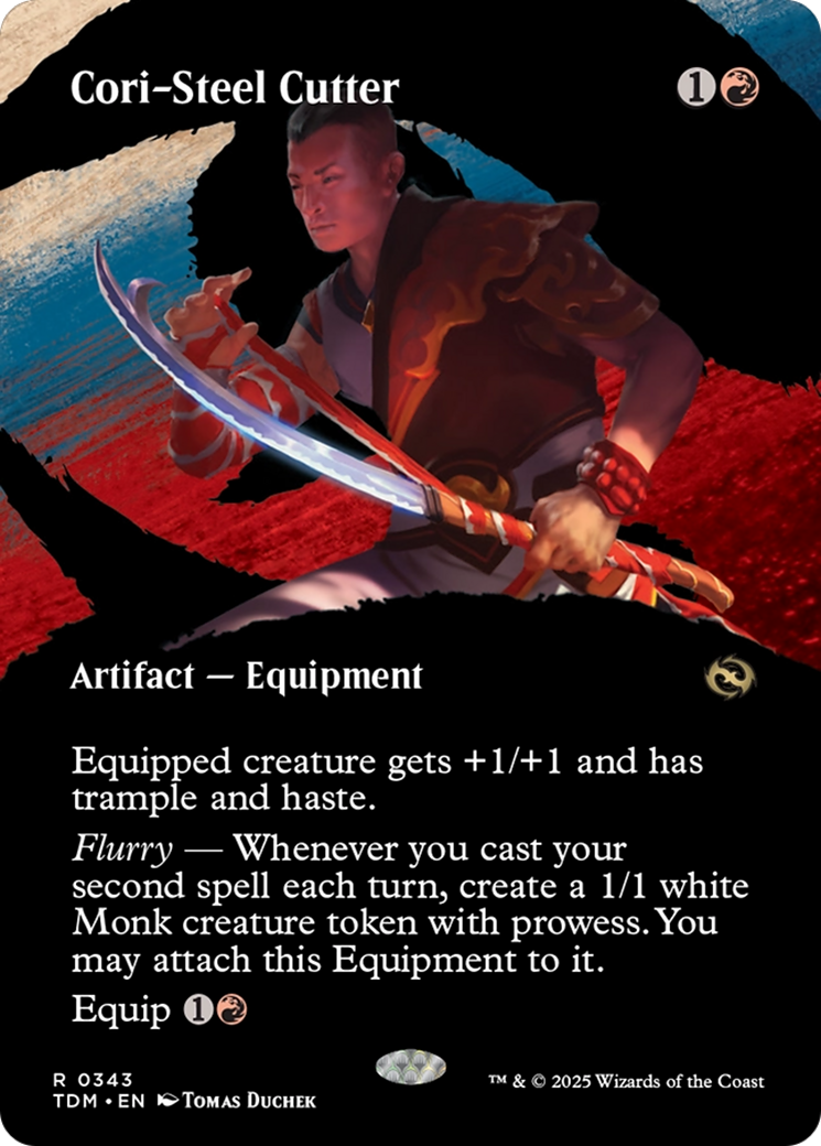 Cori-Steel Cutter (Borderless) (TDM-343) - [Tarkir: Dragonstorm]: (Showcase) (Borderless)