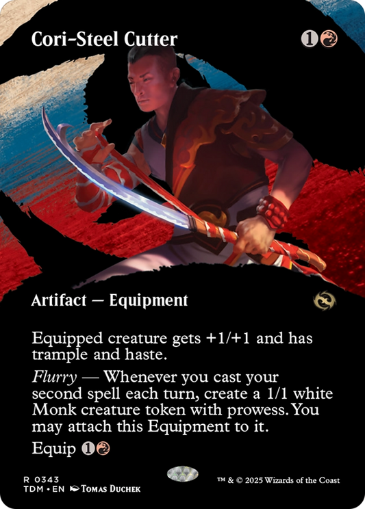 Cori-Steel Cutter (Borderless) (TDM-343) - [Tarkir: Dragonstorm]: (Showcase) (Borderless)