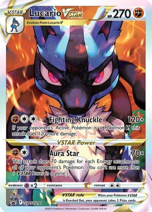 Lucario VSTAR - SWSH291 SWSH291/307 - [SWSH Sword & Shield Promo Cards] Holofoil
