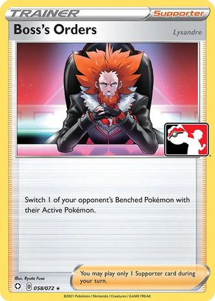 Boss's Orders - 058/072 58 - [Prize Pack Series Cards] Holofoil