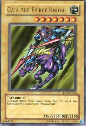 Gaia The Fierce Knight (LOB-EN006) - Legend of Blue Eyes White Dragon (Worldwide English) Unlimited