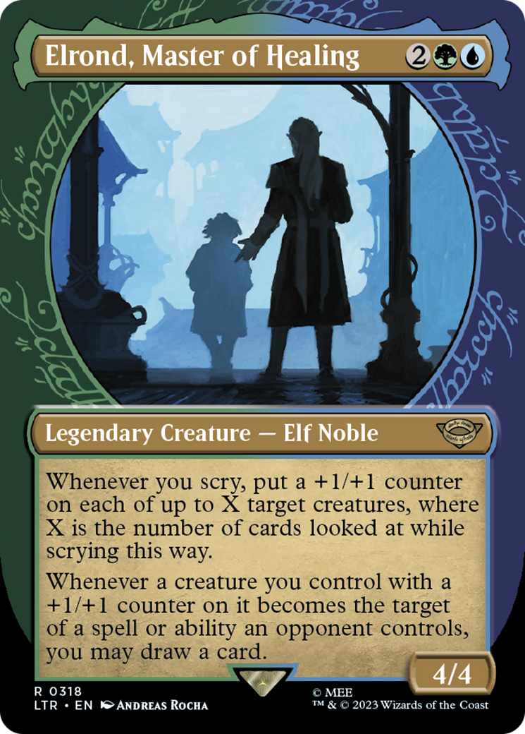 Elrond, Master of Healing (LTR-318) - [The Lord of the Rings: Tales of Middle-earth]: (Showcase) (Borderless)