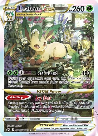 Leafeon VSTAR (GG35/GG70) [Épée et bouclier : Crown Zenith] 