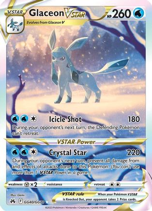 Glaceon VSTAR GG40/70 - [Crown Zenith Galarian Gallery] Holofoil