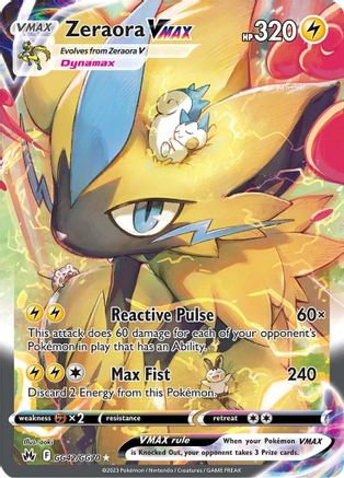 Zeraora VMAX (GG42/GG70) [Épée et bouclier : Crown Zenith] 