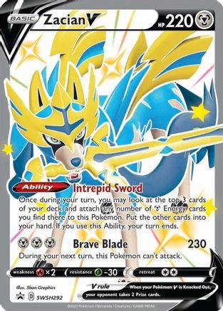 Zacian V (Shiny) - SWSH292 SWSH292/307 - [SWSH Sword & Shield Promo Cards] Holofoil