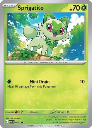 Sprigatito - 001 1 - [SV Scarlet & Violet Promo Cards] Holofoil
