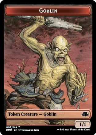 Goblin // Bird Double-Sided Token (DMR-7 // 1) - [Dominaria Remastered] Foil
