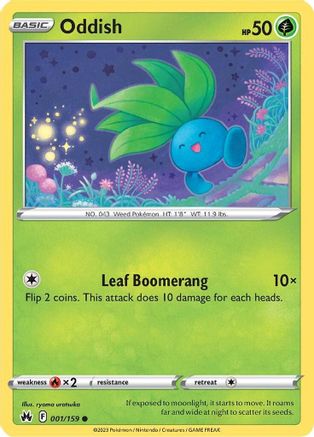 Oddish (001/159) [Épée et bouclier : Crown Zenith] 