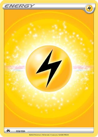 Lightning Energy (Texture Full Art) 155/159 - [Crown Zenith] Holofoil