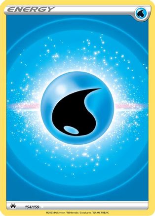 Water Energy (Texture Full Art) 154/159 - [Crown Zenith] Holofoil