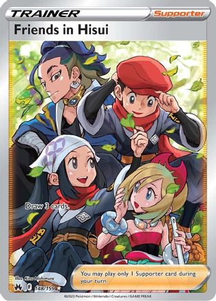 Friends in Hisui (Full Art) 148/159 - [Crown Zenith] Holofoil