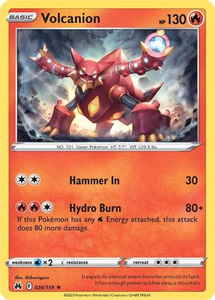 Volcanion (026/159) [Épée et bouclier : Couronne Zenith] 