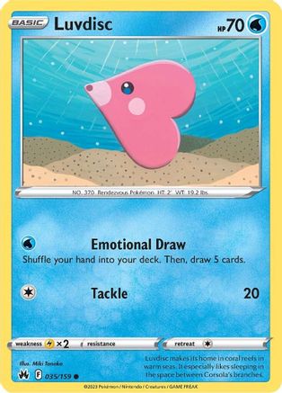 Luvdisc (035/159) [Épée et bouclier : Crown Zenith] 