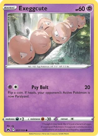 Exeggcute (057/159) [Épée et bouclier : Crown Zenith] 