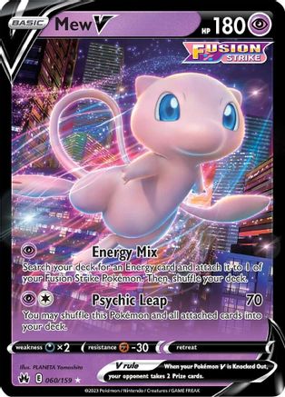 Mew V (060/159) [Épée et bouclier : Crown Zenith] 