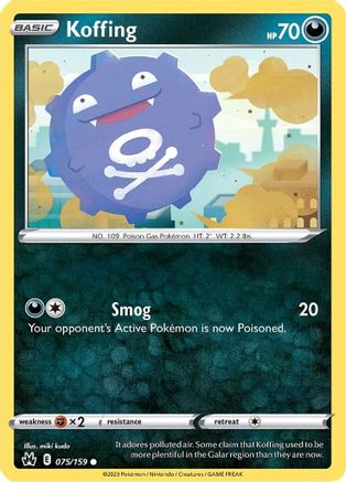 Koffing (075/159) [Épée et bouclier : Couronne Zenith] 