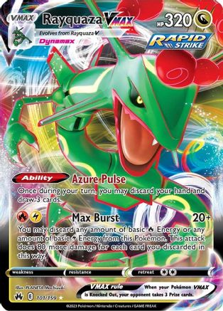 Rayquaza VMAX (101/159) (101) [Épée et bouclier : Crown Zenith] 