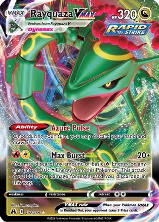 Rayquaza VMAX (102/159) (102) [Épée et bouclier : Crown Zenith] 