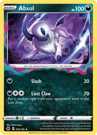 Absol (076/159) [Épée et bouclier : Couronne Zénith] 