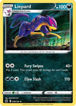 Liepard 78/159 - [Crown Zenith]