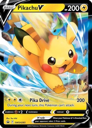 Pikachu V (SWSH285) [Épée et Bouclier : Promos Black Star] 