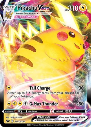 Pikachu VMAX - SWSH286 SWSH286/298 - [SWSH Sword & Shield Promo Cards] Holofoil