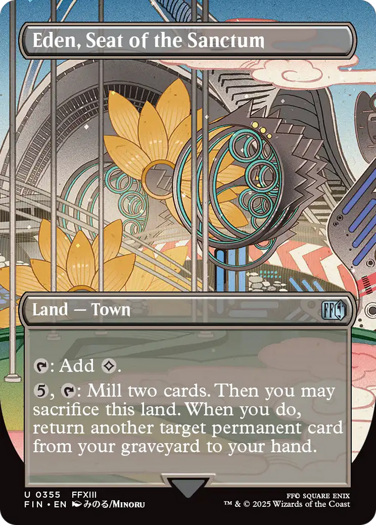 Eden, Seat of the Sanctum (FIN-355) - [FINAL FANTASY] (Borderless) Foil