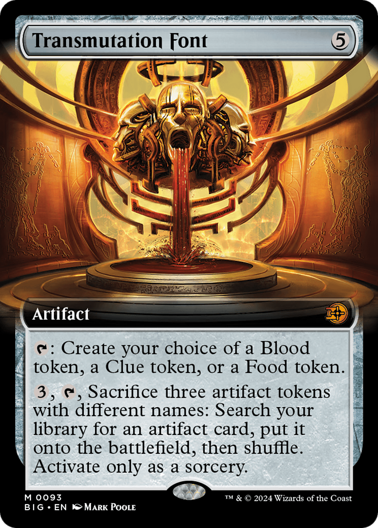 Transmutation Font (BIG-093) - [The Big Score]: (Extended Art) Foil
