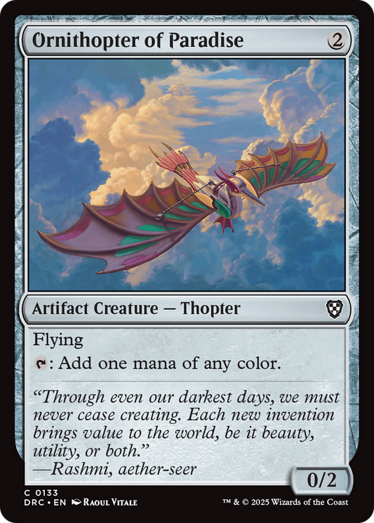 Ornithopter of Paradise (DRC-133) - [Commander: Aetherdrift]