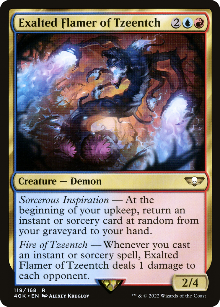 Exalted Flamer of Tzeentch (40K-119) - [Warhammer 40,000 Commander]