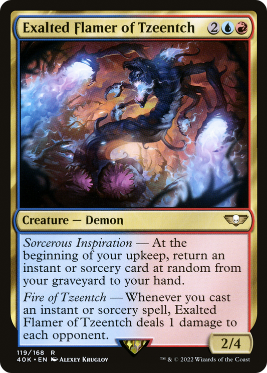 Exalted Flamer of Tzeentch (40K-119) - [Warhammer 40,000 Commander]