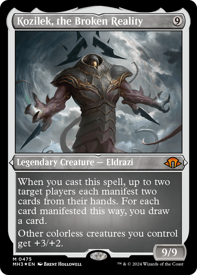 Kozilek, la réalité brisée (MH3-475) - [Modern Horizons 3] Feuille gravée 