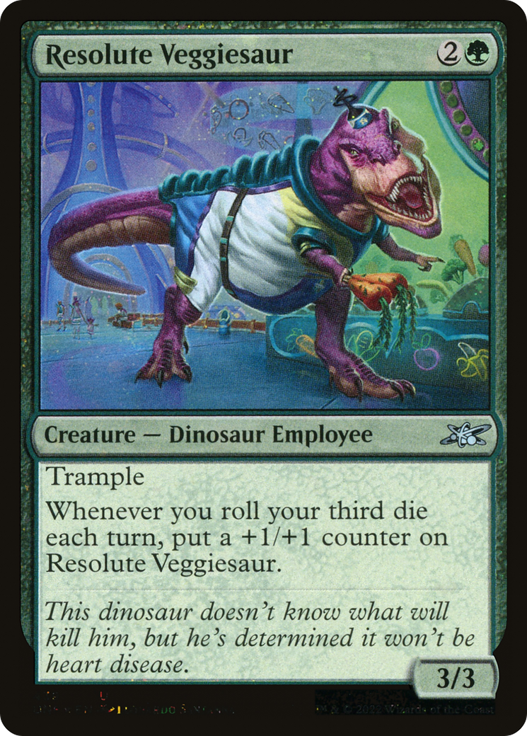 Resolute Veggiesaur (UNF-439) - [Unfinity] Foil