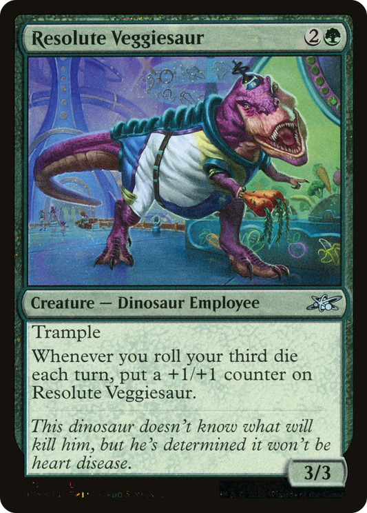 Resolute Veggiesaur (UNF-439) - [Unfinity] Foil
