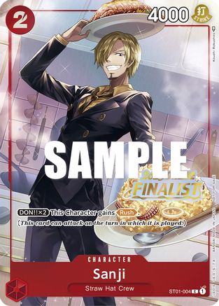 Sanji (Online Regional 2023) [Finalist] (ST01-004) - One Piece Promotion Cards