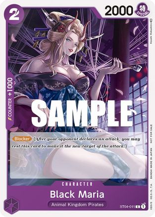 Black Maria (Tournoi Pack Vol. 2) [Cartes promotionnelles One Piece] 