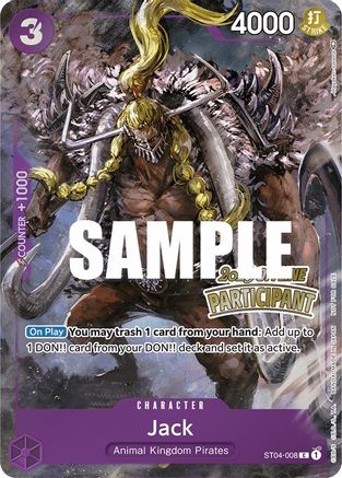 Jack (Offline Regional 2023) [Participant] (ST04-008) - One Piece Promotion Cards