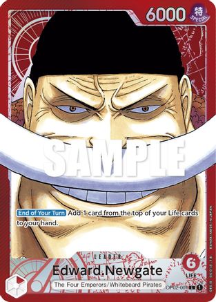 Edward.Newgate (001) (Alternate Art) (OP02-001) - Paramount War
