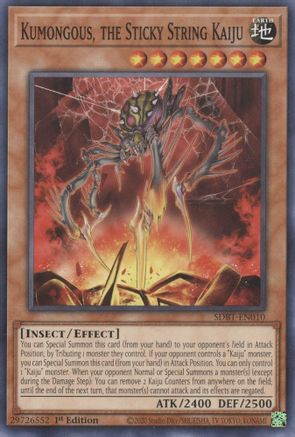 Kumongous, the Sticky String Kaiju (SDBT-EN010) - Structure Deck: Beware of Traptrix 1st Edition