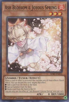 Ash Blossom & Joyous Spring (SDBT-EN014) - Structure Deck: Beware of Traptrix 1st Edition