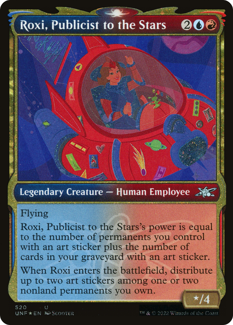 Roxi, Publicist to the Stars (UNF-520) - [Unfinity]: (Showcase) Foil